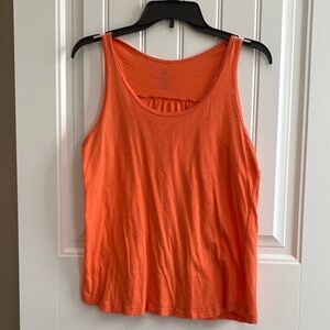 New York & Company Vibrant Orange Tank Top